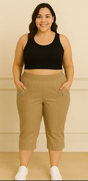 Immagine di CURVY GIRL THREE QUARTER STRETCH COTTON CROP TROUSER